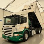 Scania P270 10 Tyre Day Cab Bulk Tipper with Crane - thumbnail