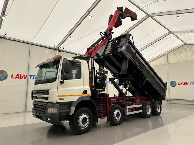 DAF CF85 410 8×4 Day Cab Steel Tipper Grab