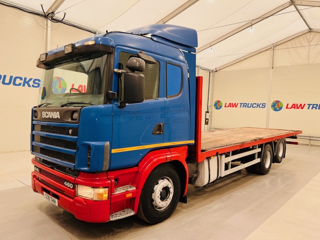 Scania 144 460 10 Tyre Sleeper Cab Flatbed