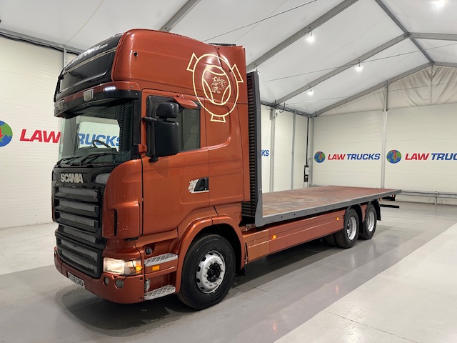 Scania R420 6×2 10 Tyre Rear Lift Flatbed Manual
