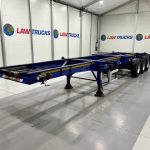 Dennison Tri Axle Sliding Skeletal Trailer BPW - thumbnail