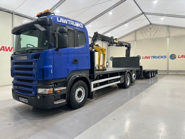Scania R420 6×2 Rear Lift Brick Grab Drawbar