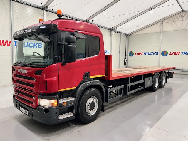 Scania P320 6×2 10 Tyre Rear Lift Flatbed
