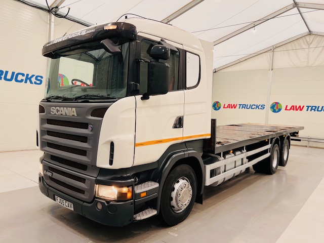 Scania R420 10 Tyre Rear Lift Flatbed