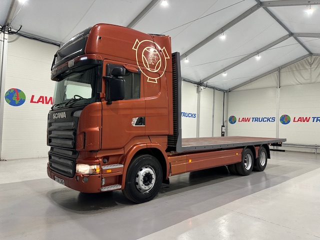 Scania R420 6×2 10 Tyre Rear Lift Flatbed Manual