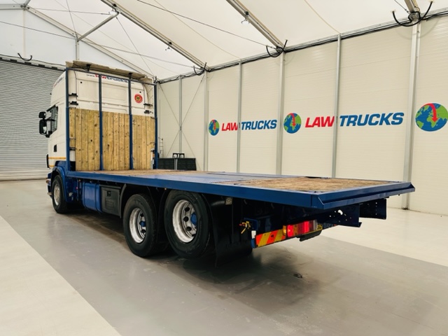 Scania R480 Rear Lift Sleeper Cab Flatbed Manual