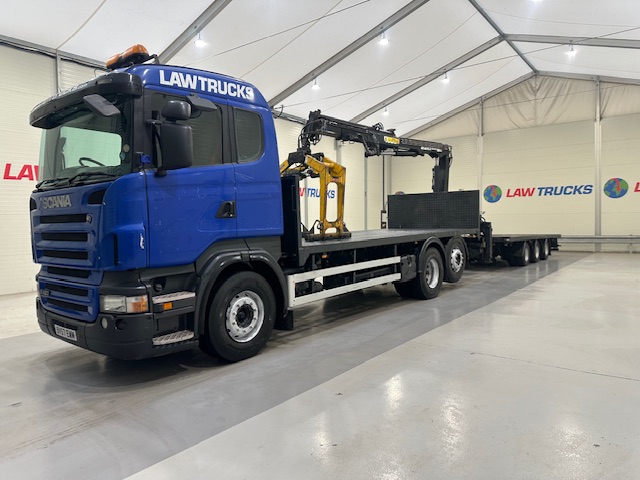 Scania R420 6×2 Rear Lift Brick Grab Drawbar
