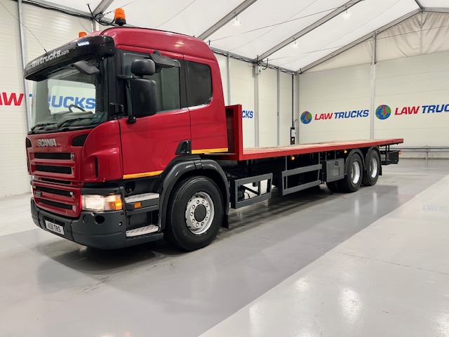 Scania P320 6×2 10 Tyre Rear Lift Flatbed