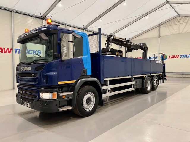 Scania P280 6×2 Rear Lift Dropside Brick Grab