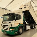 Scania P270 10 Tyre Day Cab Bulk Tipper with Crane - thumbnail