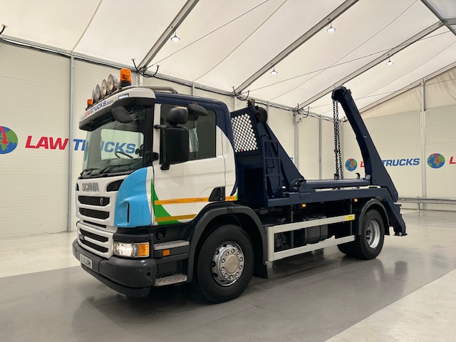 Scania P250 4×2 Day Cab Skip Loader