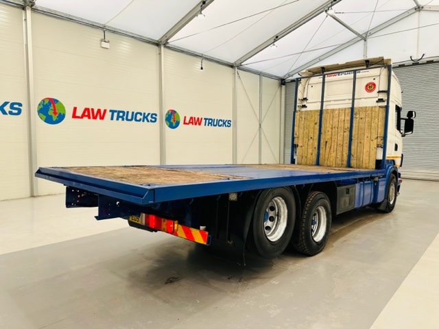 Scania R480 Rear Lift Sleeper Cab Flatbed Manual