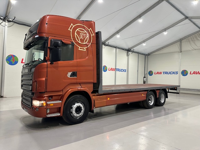 Scania R420 6×2 10 Tyre Rear Lift Flatbed Manual