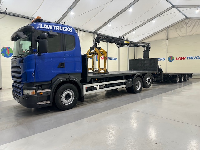 Scania R420 6×2 Rear Lift Brick Grab Drawbar