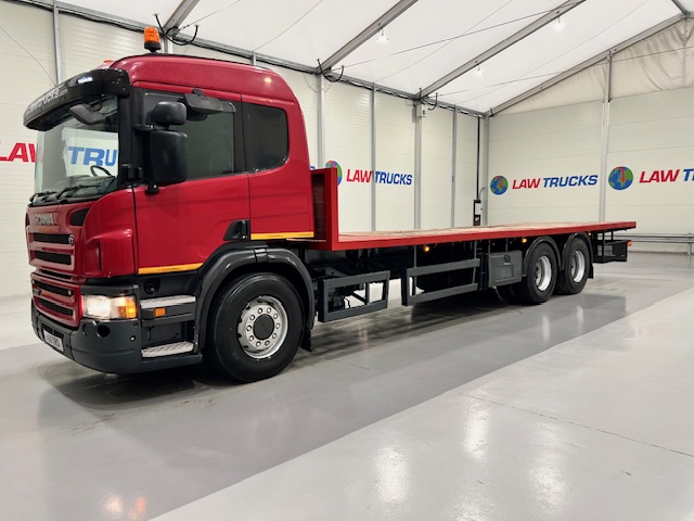 Scania P320 6×2 10 Tyre Rear Lift Flatbed
