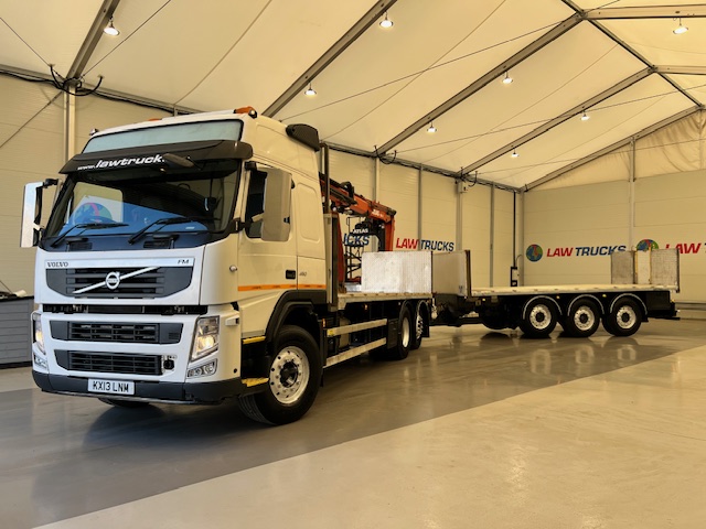 Volvo FM 450 Dropside Brick Grab Drawbar