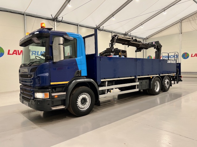 Scania P280 6×2 Rear Lift Dropside Brick Grab