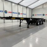 Dennison Tri Axle Sliding Skeletal Trailer BPW - thumbnail