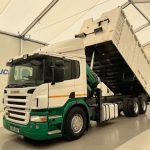 Scania P270 10 Tyre Day Cab Bulk Tipper with Crane - thumbnail