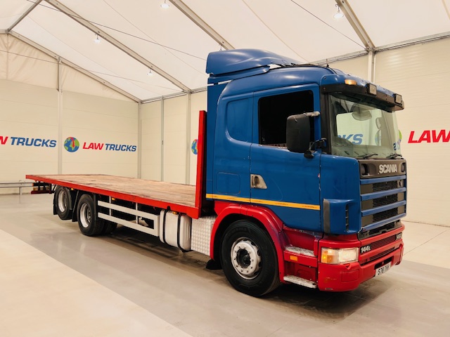Scania 144 460 10 Tyre Sleeper Cab Flatbed