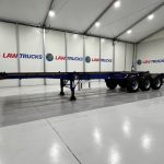 Dennison Tri Axle Sliding Skeletal Trailer BPW - thumbnail