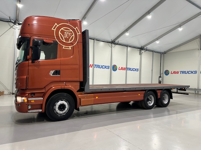 Scania R420 6×2 10 Tyre Rear Lift Flatbed Manual