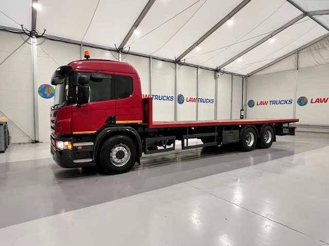 Scania P320 6×2 10 Tyre Rear Lift Flatbed
