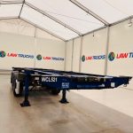 Montracon Tri Axle Sliding Skeletal Trailer BPW - thumbnail