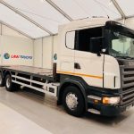 Scania R420 10 Tyre Rear Lift Flatbed - thumbnail