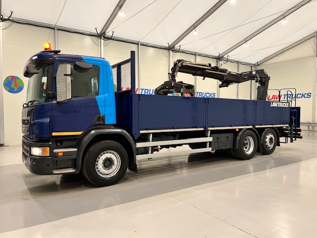 Scania P280 6×2 Rear Lift Dropside Brick Grab