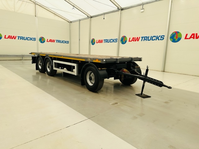 Fruehauf  Tri Axle Flatbed Drawbar Trailer