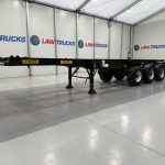 Dennison Tri Axle Sliding Skeletal Trailer BPW - thumbnail