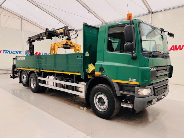 DAF CF75 310 Rear Lift Day Cab Dropside Brick Grab