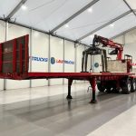 Corus Tri Axle Flatbed Brick Grab Trailer - thumbnail
