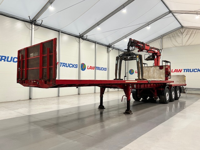 Corus Tri Axle Flatbed Brick Grab Trailer