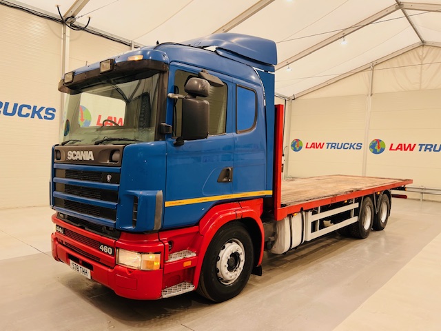 Scania 144 460 10 Tyre Sleeper Cab Flatbed