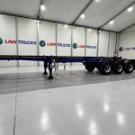 Dennison Tri Axle Sliding Skeletal Trailer BPW - thumbnail