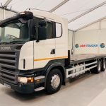 Scania R420 10 Tyre Rear Lift Flatbed - thumbnail