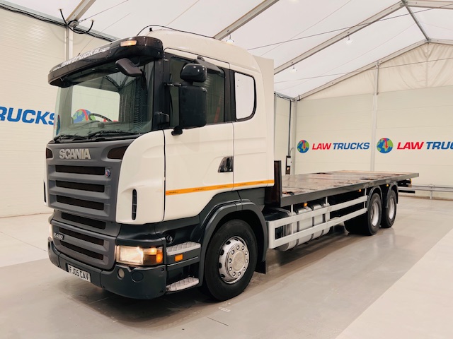 Scania R420 10 Tyre Rear Lift Flatbed