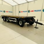 Fruehauf  Tri Axle Flatbed Drawbar Trailer - thumbnail