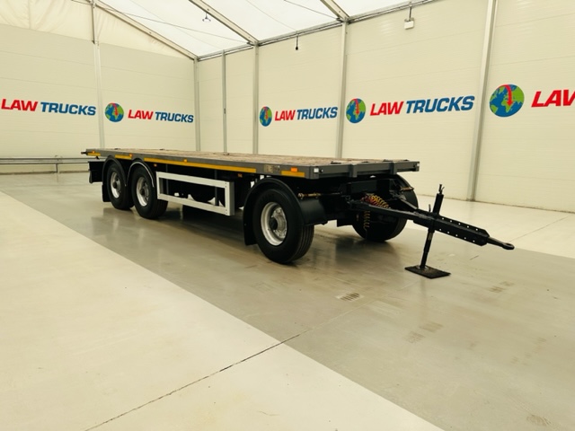 Fruehauf  Tri Axle Flatbed Drawbar Trailer
