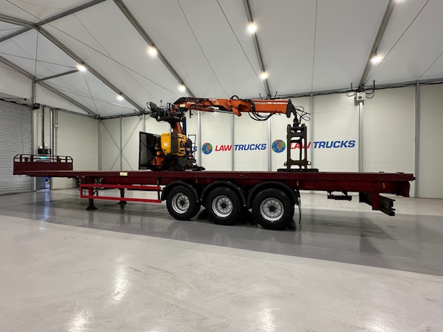 Montracon Tri Axle Flatbed Brick Grab Trailer