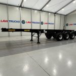 Dennison Tri Axle Sliding Skeletal Trailer BPW - thumbnail