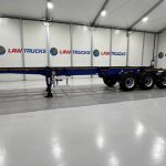 Dennison Tri Axle Sliding Skeletal Trailer BPW - thumbnail