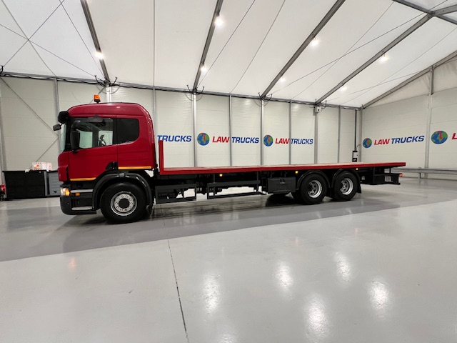 Scania P320 6×2 10 Tyre Rear Lift Flatbed