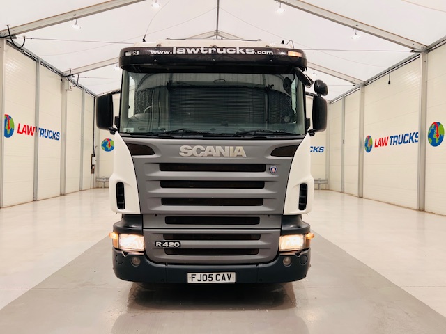 Scania R420 10 Tyre Rear Lift Flatbed