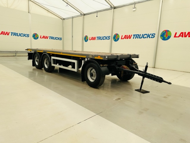 Fruehauf  Tri Axle Flatbed Drawbar Trailer