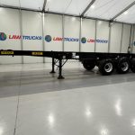 Dennison Tri Axle Sliding Skeletal Trailer BPW - thumbnail