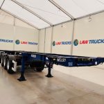 Montracon Tri Axle Sliding Skeletal Trailer BPW - thumbnail