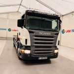 Scania R420 10 Tyre Rear Lift Flatbed - thumbnail